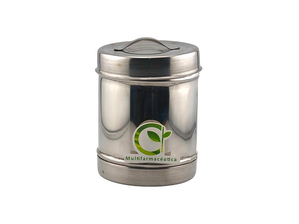 Tarro Algodonero Con Tapa De 10 X 12 Acero Inoxidable