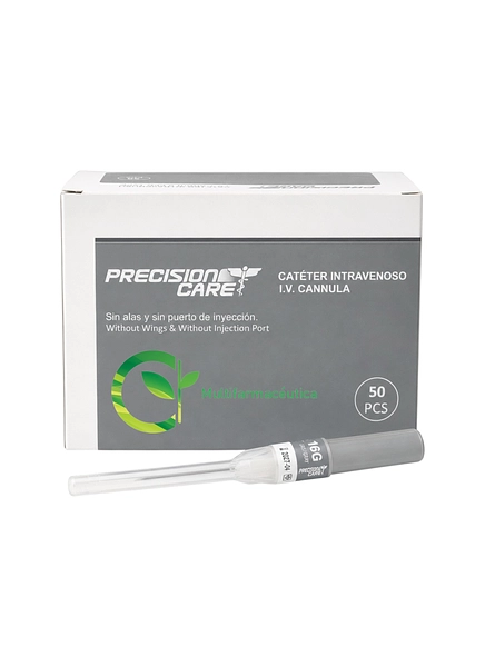 Catéter Intravenoso Gris 16g X 45 Mm Precision Care