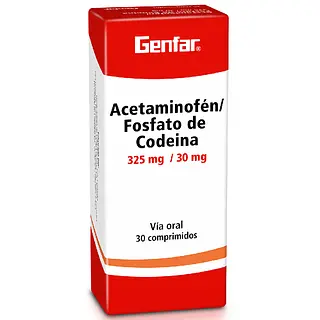 Acetaminofén + Codeína 325 mg/30 mg Genfar