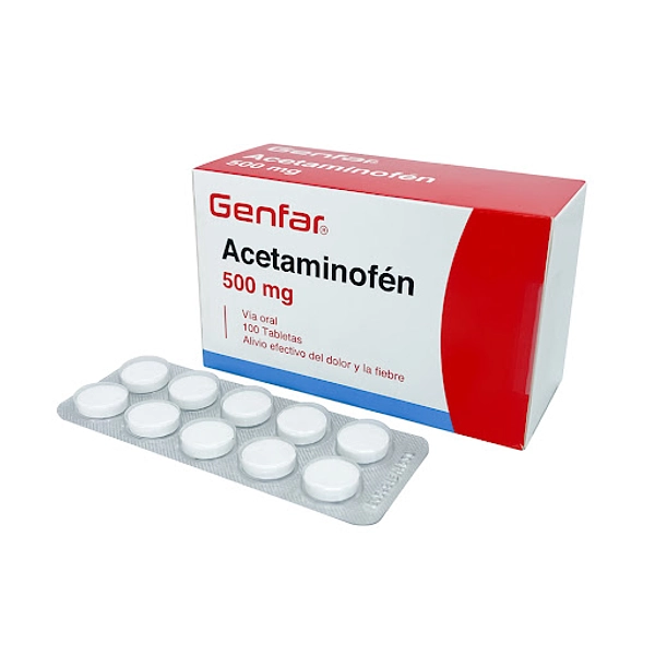 Acetaminofén 500 mg Genfar