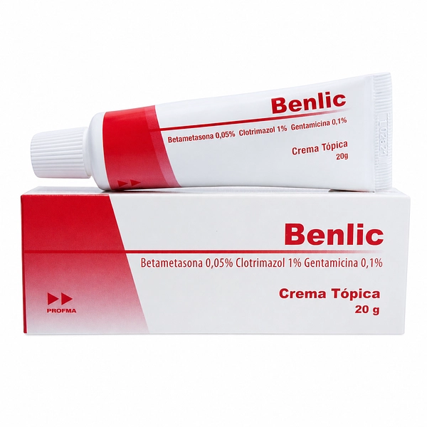 Betametasona + Clotrimazol + Gentamicina 20 g Benlic