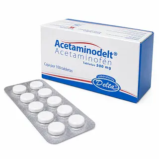 Acetaminofén Paracetamol 500 mg Acetaminodelt Delta