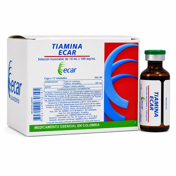 Tiamina 10 ml Ecar