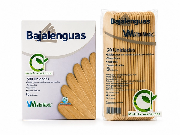 Bajalenguas De Madera Vital Medic
