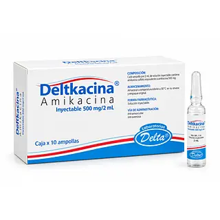 Amikacina 500 mg/2 ml Deltkacina