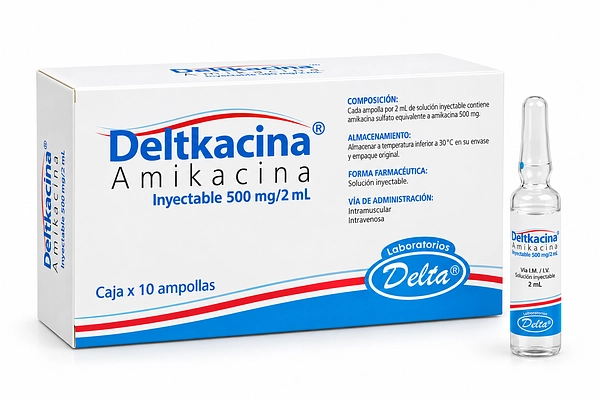 Amikacina 500 mg/2 ml Deltkacina