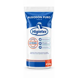 Algodón Libra 454 g Higietex