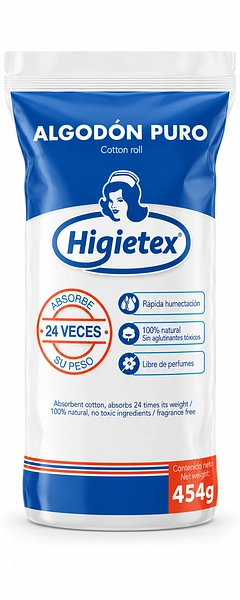 Algodón Libra 454 g Higietex