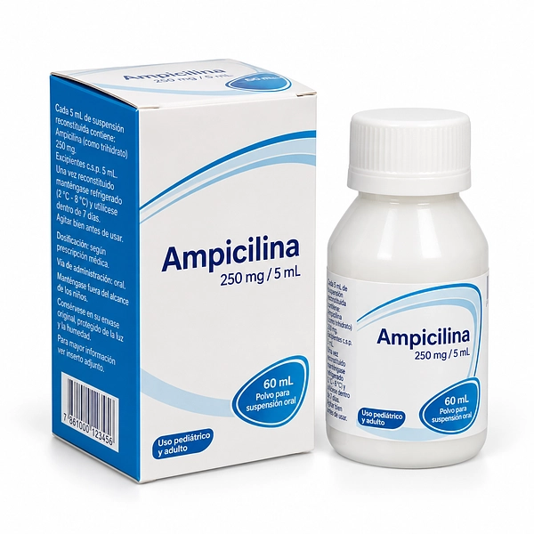 Ampicilina Suspensión 250 mg Coaspharma