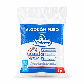 Algodón Zig Zag 5 g Higietex