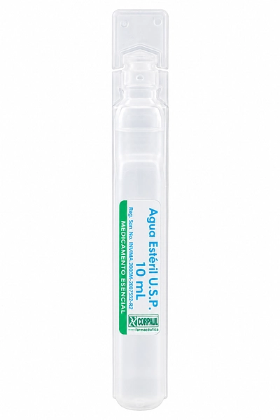 Agua Estéril para Inyección 10 ml Corpaul