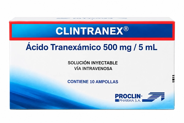 Ácido Tranexámico 500 mg/5 ml Clintranex