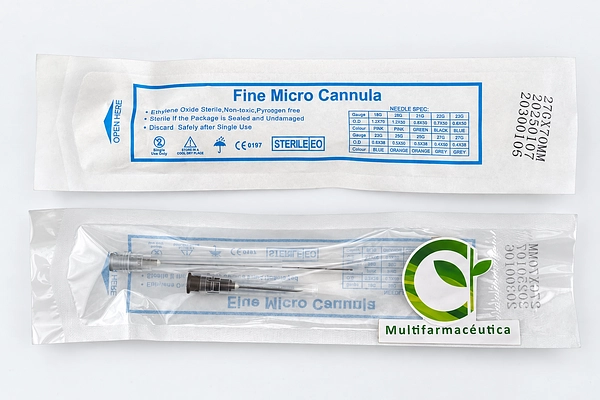 Microcánula 27G x 70 mm