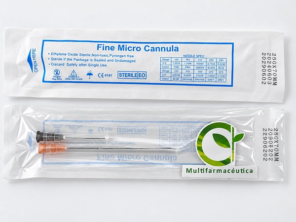 Microcánula 25G x 70 mm
