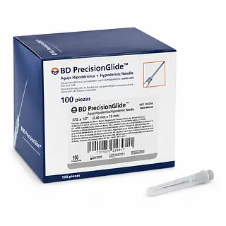Aguja Hipodérmica 27G x 1/2" BD Becton Dickinson