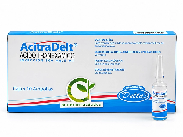 Ácido Tranexámico 500 mg/5 ml Acitradelt