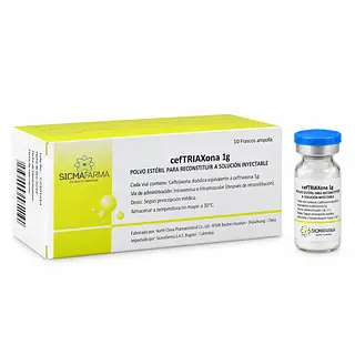 Ceftriaxona 1 g Sicmafarma