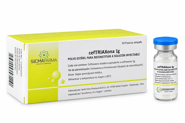 Ceftriaxona 1 g Sicmafarma