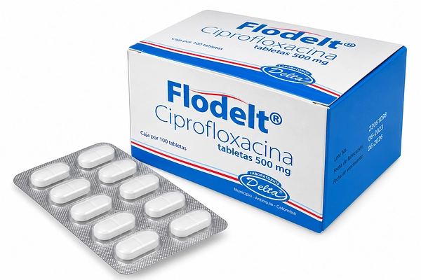 Ciprofloxacina 500 mg Flodelt