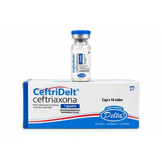 Ceftriaxona 1 g Cefridelt