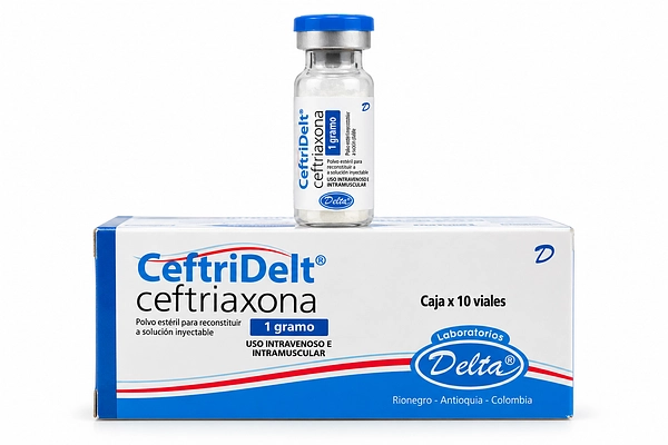 Ceftriaxona 1 g Cefridelt