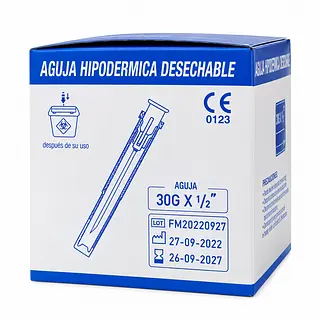 Aguja Hipodérmica 30G Life Care