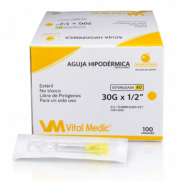 Aguja Hipodérmica 30G Vital Medic